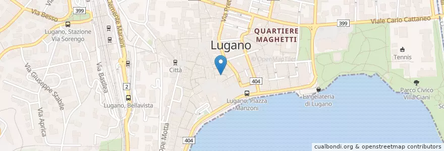 Mapa de ubicacion de La Roy en Швейцария, Тичино, Лугано, Lugano, Circolo Di Lugano Ovest.