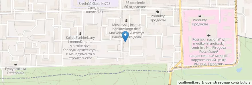 Mapa de ubicacion de Отделение связи №105203 en Russia, Central Federal District, Moscow, Eastern Administrative Okrug, Vostochnoye Izmaylovo District.