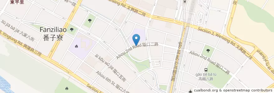 Mapa de ubicacion de 福昌宮 en Taiwán, Provincia De Taiwán, Condado De Hsinchu, 竹北市.