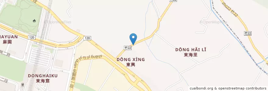 Mapa de ubicacion de 福靖宮 en تایوان, 臺灣省, 新竹縣, 竹北市.