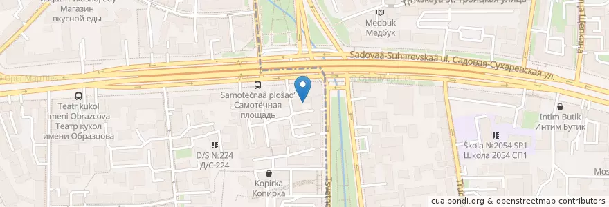 Mapa de ubicacion de Форадент en Rusia, Distrito Federal Central, Москва, Distrito Administrativo Central, Мещанский Район.