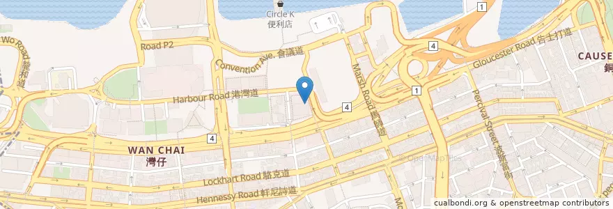 Mapa de ubicacion de 蘇浙滙 Jardin De Jade en China, Guangdong, Hongkong, Hong Kong Island, New Territories, 灣仔區 Wan Chai District.