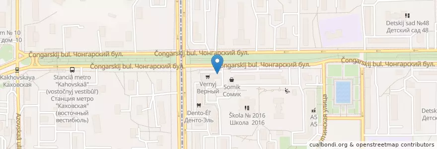 Mapa de ubicacion de Макдоналдс en Rusland, Centraal Federaal District, Moskou, Юго-Западный Административный Округ, Район Зюзино.