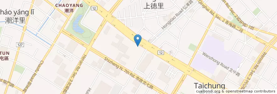 Mapa de ubicacion de 新光/遠百 en 타이완, 타이중 시, 시툰 구.