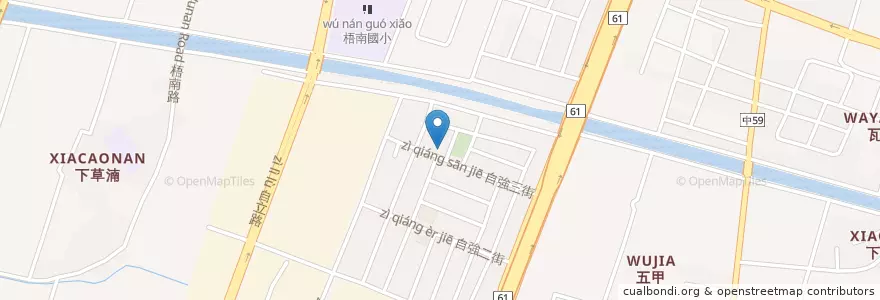 Mapa de ubicacion de 向日葵幼兒園 en Tayvan, Taichung, 梧棲區.
