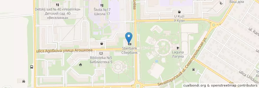 Mapa de ubicacion de Сбербанк en Russia, Distretto Federale Centrale, Белгородская Область, Губкинский Городской Округ.