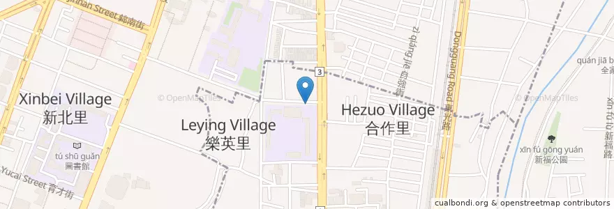 Mapa de ubicacion de Li Sing Elementary School en Taiwan, Taichung.
