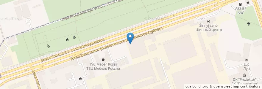 Mapa de ubicacion de Далена en Russia, Distretto Federale Centrale, Москва, Восточный Административный Округ.
