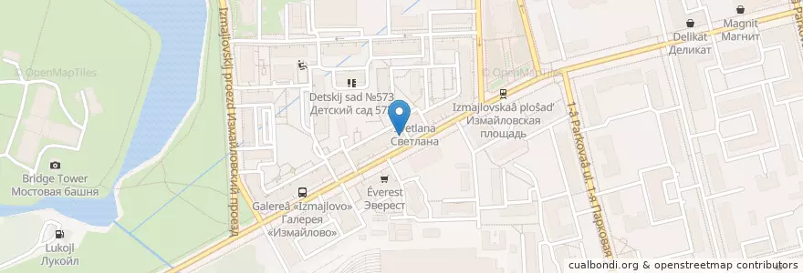 Mapa de ubicacion de СМП Банк en ロシア, 中央連邦管区, モスクワ, Восточный Административный Округ, Район Измайлово.