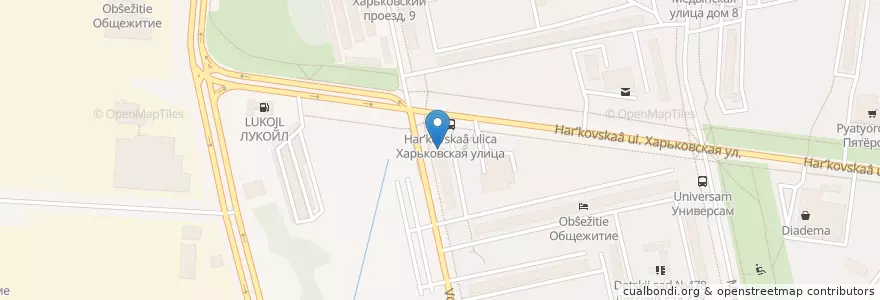 Mapa de ubicacion de Участковый пункт полиции №6 en Россия, Центральный Федеральный Округ, Москва, Южный Административный Округ, Район Бирюлёво Западное.
