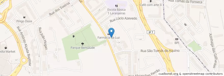 Mapa de ubicacion de Missionários Redentoristas - Casa Provincial en Portugal, Metropolregion Lissabon, Lissabon, Großraum Lissabon, Lissabon, São Domingos De Benfica.