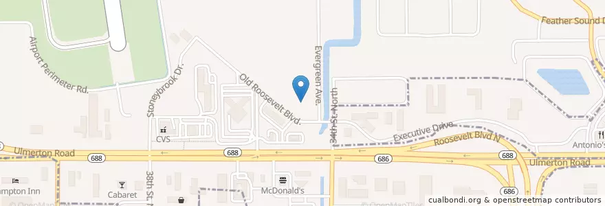 Mapa de ubicacion de Fire Station 36 en Amerika Syarikat, Florida, Pinellas County.