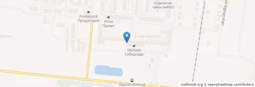 Mapa de ubicacion de Сбербанк en Russie, District Fédéral Sibérien, Oblast D'Omsk, Омский Район, Городской Округ Омск.
