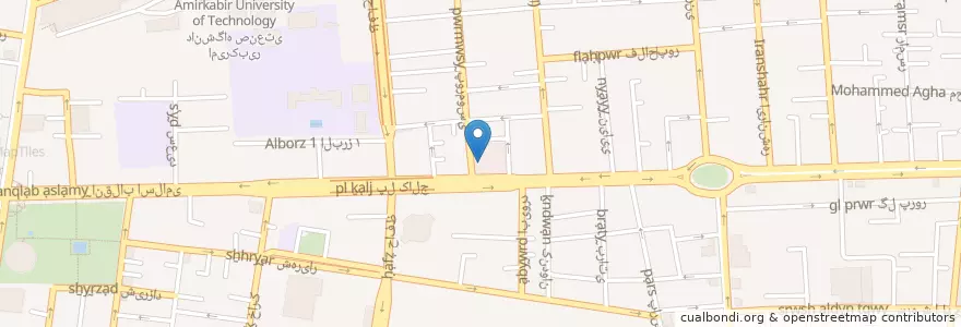 Mapa de ubicacion de دانشکده علمی کاربردی en İran, Tahran Eyaleti, شهرستان تهران, Tahran, بخش مرکزی شهرستان تهران.