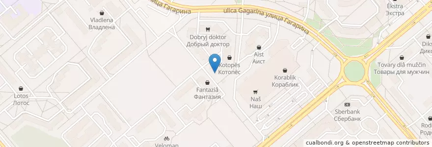 Mapa de ubicacion de Транскапиталбанк en Россия, Центральный Федеральный Округ, Калужская Область, Городской Округ Обнинск.