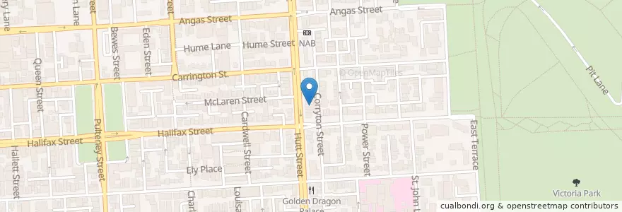 Mapa de ubicacion de TerryWhite Chemmart en Australia, South Australia, Adelaide, Adelaide City Council.
