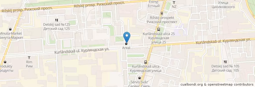 Mapa de ubicacion de La Casa en Russie, District Fédéral Du Nord-Ouest, Oblast De Léningrad, Saint-Pétersbourg, Адмиралтейский Район, Екатерингофский Округ.