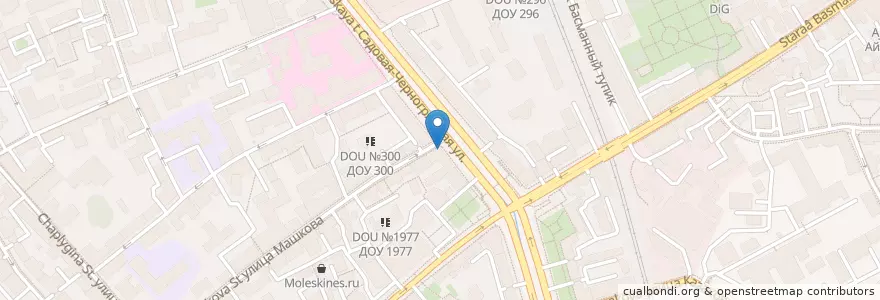 Mapa de ubicacion de Сильвер'с en Rússia, Distrito Federal Central, Москва, Центральный Административный Округ, Басманный Район.