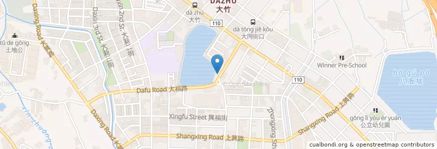 Mapa de ubicacion de 台灣炒菜 en Taiwan, Taoyuan, Luzhu.