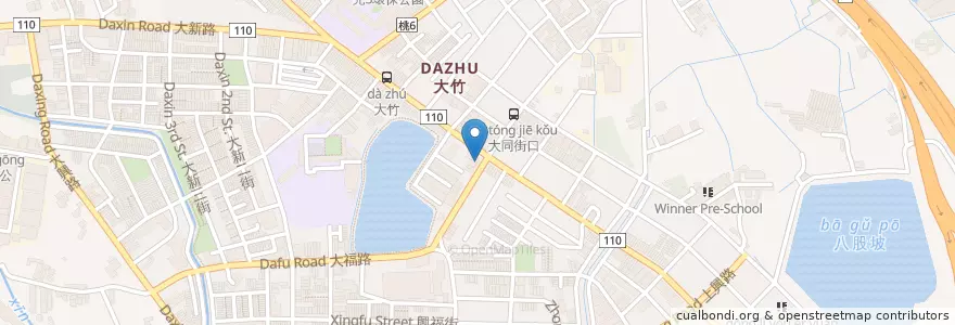 Mapa de ubicacion de 高盛屋日本料理 en Taiwan, Taoyuan, Distretto Di Luzhu.