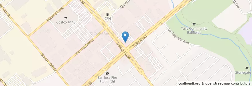 Mapa de ubicacion de Heo May Cafe en アメリカ合衆国, カリフォルニア州, Santa Clara County, San Jose.
