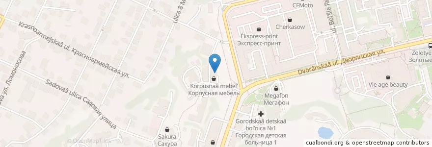 Mapa de ubicacion de Детская глазная клиника en Rusia, Distrito Federal Central, Óblast De Vladímir, Городской Округ Владимир.