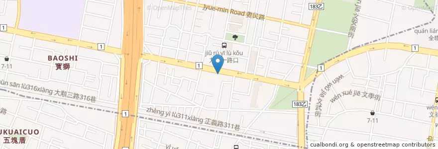 Mapa de ubicacion de 澄清湖加油站 en 臺灣, 高雄市.