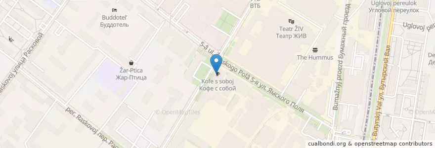 Mapa de ubicacion de Правда Кофе en روسيا, Центральный Федеральный Округ, Москва, Район Беговой.