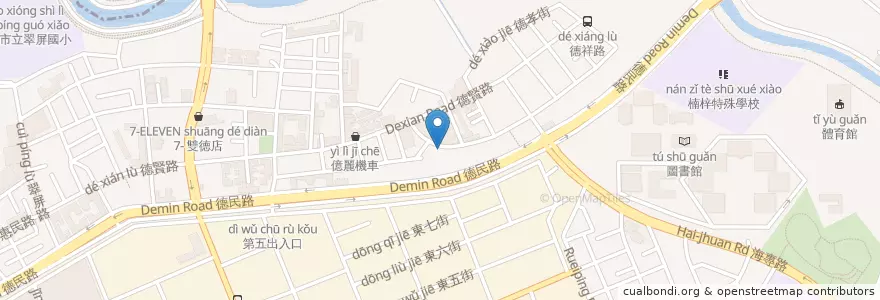 Mapa de ubicacion de 滿客小火鍋 en Taïwan, Kaohsiung, 楠梓區.