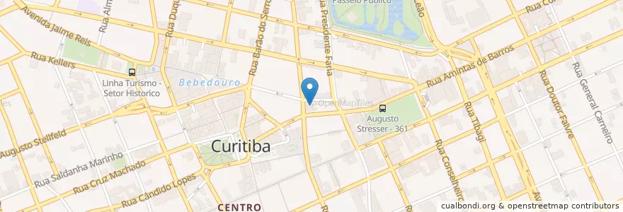 Mapa de ubicacion de Brooklyn Eats & Drinks en 巴西, 南部, 巴拉那, Região Geográfica Intermediária De Curitiba, Região Metropolitana De Curitiba, Microrregião De Curitiba, 库里蒂巴.