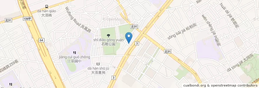 Mapa de ubicacion de 台北富邦商業銀行 en 타이완, 신베이 시, 반차오 구.