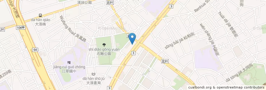 Mapa de ubicacion de 怡客咖啡 en تایوان, 新北市, 板橋區.