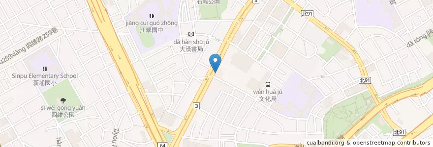 Mapa de ubicacion de 海釣族 en Taiwan, 新北市, 板橋區.