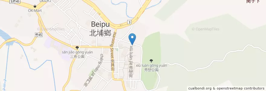 Mapa de ubicacion de 廣福茶房 en 타이완, 타이완성, 신주 현, 베이부 향.