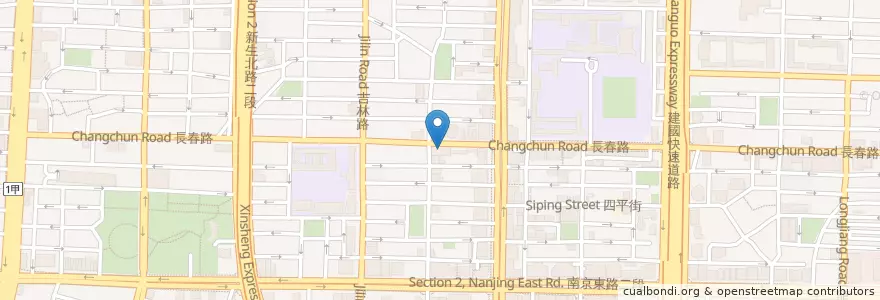 Mapa de ubicacion de 韓味館 en Tayvan, 新北市, Taipei, 中山區.