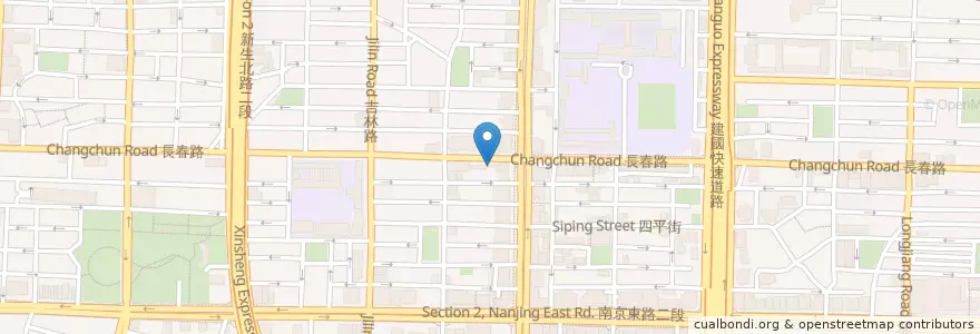 Mapa de ubicacion de 安婷停車場 en 臺灣, 新北市, 臺北市, 中山區.