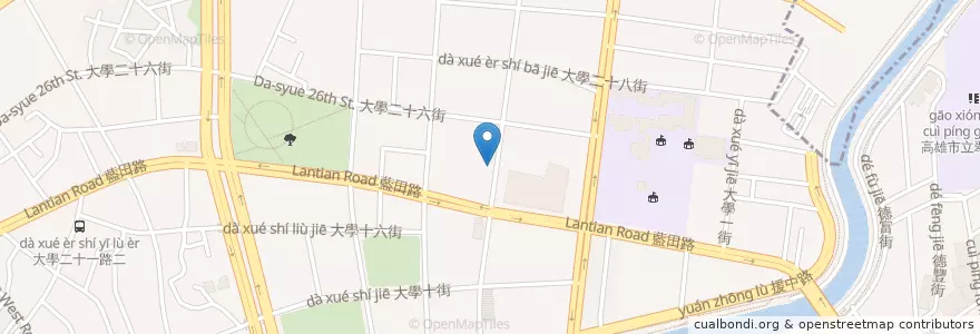 Mapa de ubicacion de 粵滿園澎湖海鮮餐廳 en Taiwan, Kaohsiung, 楠梓區.