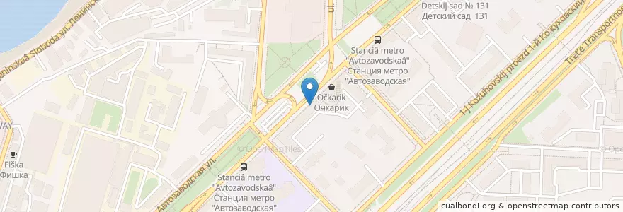 Mapa de ubicacion de Манави en Russia, Central Federal District, Moscow, Southern Administrative Okrug, Danilovsky District.