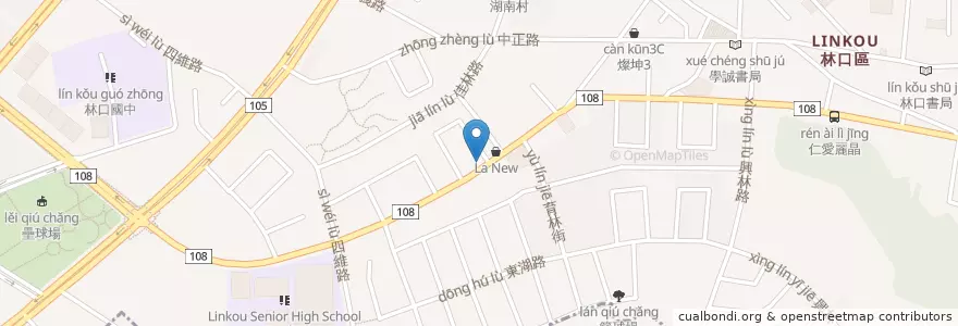 Mapa de ubicacion de 啄木鳥藥局 en Taiwan, 新北市, 林口區.