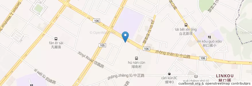 Mapa de ubicacion de 鮮天下 en تايوان, تايبيه الجديدة, 林口區.