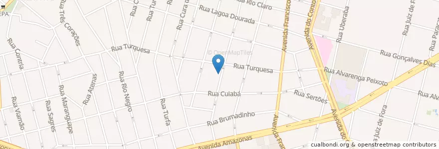 Mapa de ubicacion de Rima dos Sabores en Brésil, Région Sud-Est, Minas Gerais, Região Geográfica Intermediária De Belo Horizonte, Região Metropolitana De Belo Horizonte, Microrregião Belo Horizonte, Belo Horizonte.