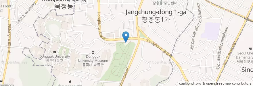 Mapa de ubicacion de 중부경찰서 en Korea Selatan, 서울, 중구, 장충동.