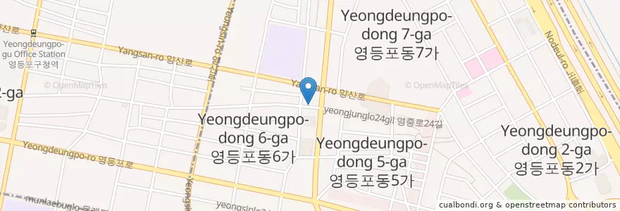 Mapa de ubicacion de 영등포3치안센터 en کره جنوبی, سئول, 영등포구, 영등포동.