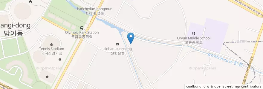 Mapa de ubicacion de Oryun Community Policing Center en South Korea, Seoul, Songpa-Gu, Oryun-Dong.