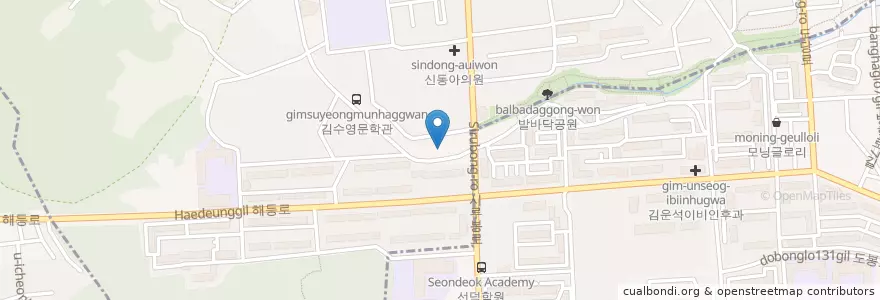 Mapa de ubicacion de 방학3치안센터 en Südkorea, Seoul, 도봉구, 방학3동.