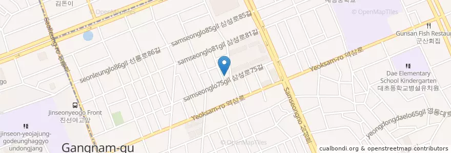 Mapa de ubicacion de 대치치안센타 en Corea Del Sud, Seul, 강남구, 대치동, 대치4동.
