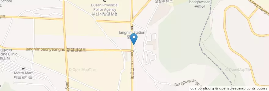 Mapa de ubicacion de 장림2치안센터 en Korea Selatan, 부산, 사하구, 장림동.