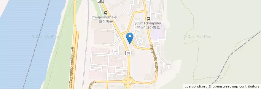 Mapa de ubicacion de 금곡치안센터 en 대한민국, 부산, 북구, 금곡동.