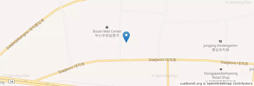 Mapa de ubicacion de 부산지방경찰청 en 韩国/南韓, 釜山, 江西區, 대저동.