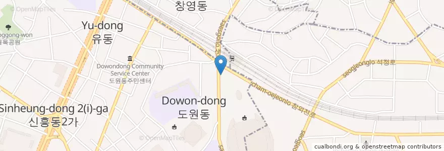 Mapa de ubicacion de 도원치안센터 en 대한민국, 인천.